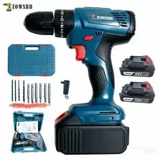 Furadeira parafusadeira GSB 6-115 48v Geral Bosch Com 2 baterias furadeira de impacto elétrica chave de fenda elétrica