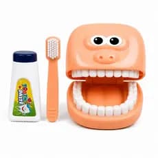 Kit Médico Dentista Infantil Dutetoys Com Boca Escova Pasta Brinquedo Faz De Conta