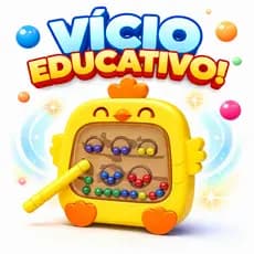 Brinquedo Magnético Educativo Infantil Galinha Montessori Coordenação