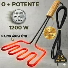 Acendedor Elétrico P/ Churrasqueira C/resistência Inoxidável