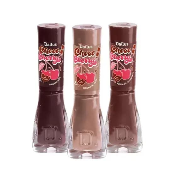 Dailus Esmalte Choco Cherry 3 Un Tons Marrom-nude 8ml