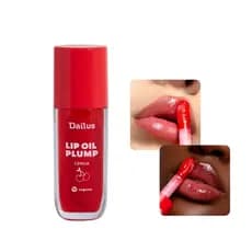 Lip Oil Plump Dailus Cereja 4ml Brilho Labial Hidratação e Volume