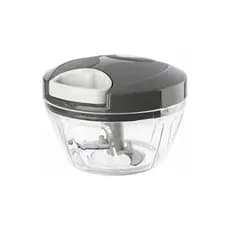 Triturador de Alho Legumes Manual 3 Lâminas Inox Processador Moedor Alimentos 500ml Escolha sua Cor