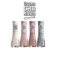 Kit Esmalte Dailus Coleção Última Chamada 4 Clarinhos Cores de Outono