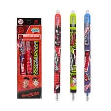 Kit Caneta Que Apaga Replay Enaldinho 3un Polibrinq