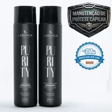 Manutenção de Prótese Capilar - Kit Básico- Shampoo e Condicionador: Limpeza, Macies, Durabilidade