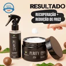 Protetor térmico 230°C + Máscara Hidratação Capilar Intensa - Brilho, Maciez e Controle de Frizz