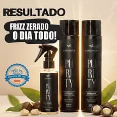 Kit Hidratação e Redução de Volume - Protetor Térmico Capilar 230°C + Shampoo e Condicionador