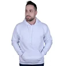 Moletom Masculino Canguru Blusa Casaco Abrigo Algodão Liso Confortável Capote