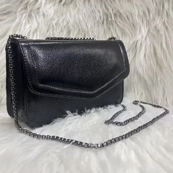 Bolsa Lancamento Mini Bag De Festa Metalizada Espelhada Porta Celular Porta Moeda Com Corrente