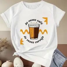 Camiseta Feminina Personalizada Estampada Frases Memes Promo