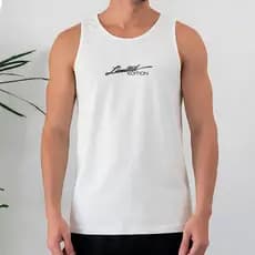 Camiseta Regata Masculina 100% Algodão Limited Edition Tipografia Streetwear Urbano Casual
