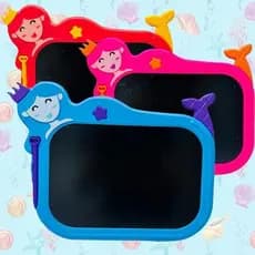 Lousa Mágica Lcd Digital Sereia Infantil 10 Polegadas Educativo Para Criança Escrever desenhar