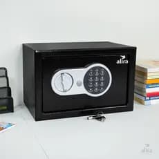 Cofre Digital Eletrônico Aço Reforçado Senha Chave 30x20x20 Alira Home