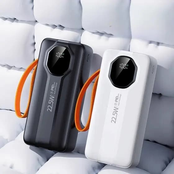 Carregador Portátil Power Bank Grande 30000mah Turbo 22.5W PD Rápido