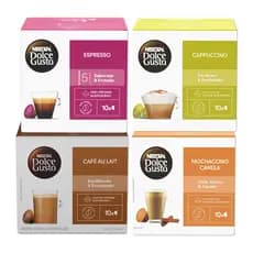 Kit Dolce Gusto Queridinhos - 40 cápsulas - Espresso, Canela, Au Lait e Cappuccino