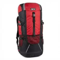 Mochila Cargueira Trilha Camping 70L Resistente Vermelha Escoteiros Denlex