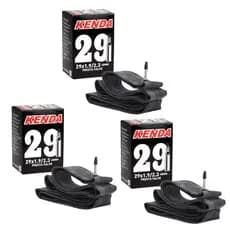 Kit 3 Câmara De Ar 29x1.95/2.3 Válvula Presta 48mm Bico Fino Bike MTB Aro 29 Kenda Passeio Traill