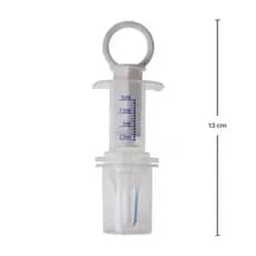 Seringa Dosadora de Remédio Buba com Bico de Silicone e Medição em mL