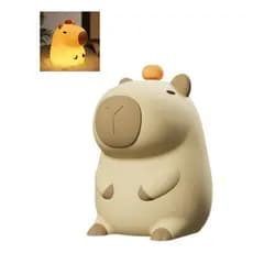 Luminária Capivara De Silicone Com Controle De Toque Abajur Decoração Quarto Sala