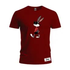 Camiseta Street Style Pernalonga Estiloso Blusa 100%Algodão Unissex