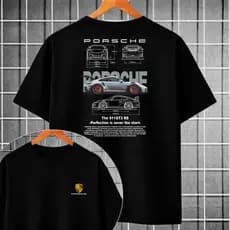Camiseta Streetwear Masculina Porsche Camisa Premium Algodão Qualidade Carro unissex