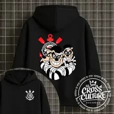 MOLETOM UNISSEX STREETWEAR PERSONALIZADA ESTAMPA CORINTHIANS IRMÃOS METRALHA