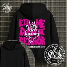 Blusa Moletom Canguru Evangelho Cristão Inverno Frio Flanelado Eis-me aqui Gospel com Capuz Macio  Unissex