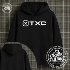 Blusa Moletom TXC Preto Canguru Premium Unissex Com Capuz 100% Algodao Varias Cores