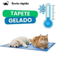Tapete Gelado Refrescante Para Pet Cachorro Gato Tamanho Médio e Grande Alta Durabilidade Atóxico