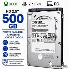 HD 500GB SATA 2.5 P/ PS3/ PS4/ PS5/ Xbox One/ PC/ Notebook | Mais Espaço Para Seus Jogos e Dados