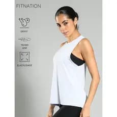 Regata Feminina Fitness Dry Fit Alongada Soltinha Academia