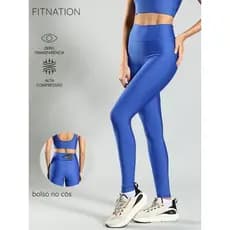 Legging Feminina Fitness com Bolso no Cós Zero Transparência