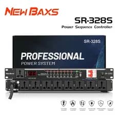 Sequenciador de Energia NEW BAXS 2+8 Canais | Controle Independente | Gerenciador de Energia Sequencial | Para Estúdio,