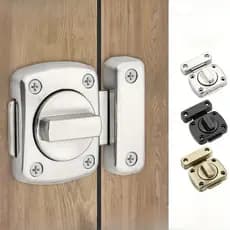 Fechadura Trava De Segurança liga de zinco Porta De Aço Inox Tranca Anti Roubo Fácil instalação