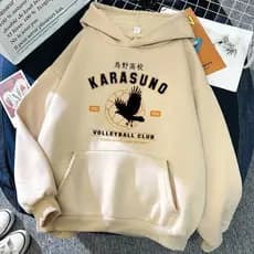 90s anime japonês haikyuu hoodies feminino engraçado karasuno voar alta gráfico streetwear inverno quente