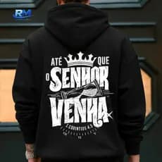 Moletom Até Que o Senhor Venha Gospel Cristão Inverno Frio Flanelado Grosso Confortável
