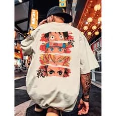 Camiseta Masculina Verão Streetwear Estilo Casual Estampada Algodão Conforto