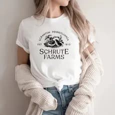 Camisa do escritório Schrute Farms Beets Schrute Farms Camisa The Office TV Show Schrute Camiseta Dwight Schrute Camisa