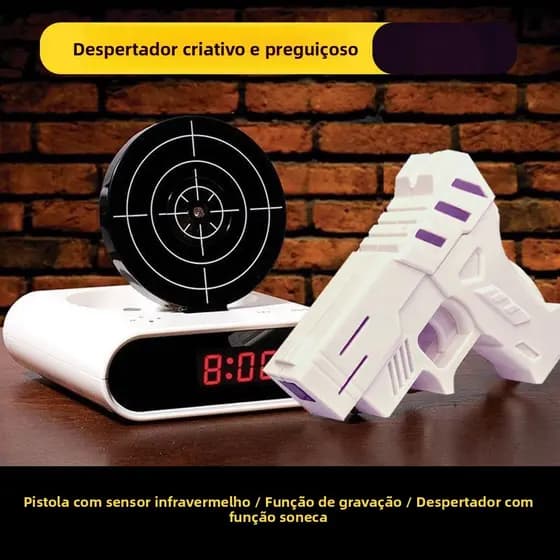 Despertador eletrônico digital criativo e inovador, campeão de vendas, para crianças, o inimigo dos preguiçosos que quer
