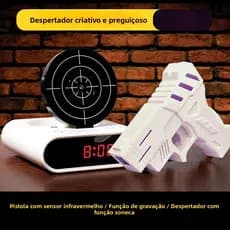 Despertador eletrônico digital criativo e inovador, campeão de vendas, para crianças, o inimigo dos preguiçosos que quer