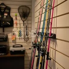 Suporte de Parede para Vara de Pesca todos tamanhos Organizador Personalizado para 8 ou 11 Varas