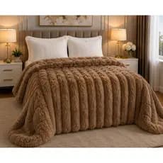 Cobertor Casal Pele de Coelho Premium Plush Antialérgico Super Macio Quentinho Luxo