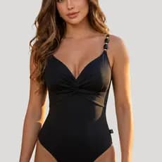 Maiô Modelador Feminino Moda Praia Decote em Nó Bojo Poliamida Premium Biquini