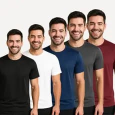 Kit 5 Camiseta Masculina Dry Fit Helanca Corrida Academia Fitness Treino Futebol Caminhada