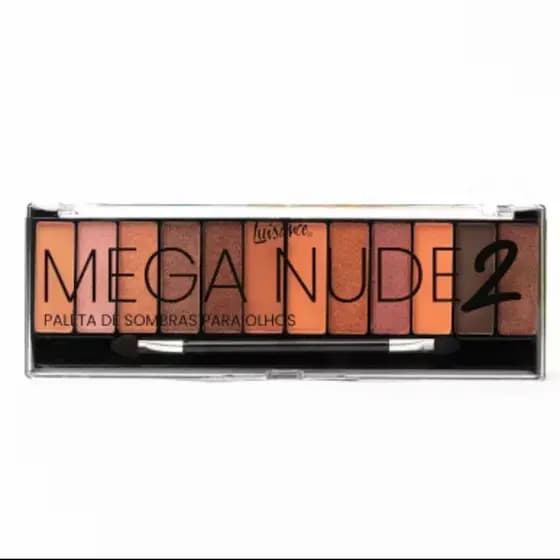 PALETA DE SOMBRAS PROFISSIONAL LUISANCE ALTA PIGMENTAÇÃO CORES NEUTRAS