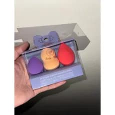 KIT ESPONJA DE MAQUIAGEM 3 UNIDADES MACIA, BASE - CORRETIVO BLENDER PROFISSIONAL