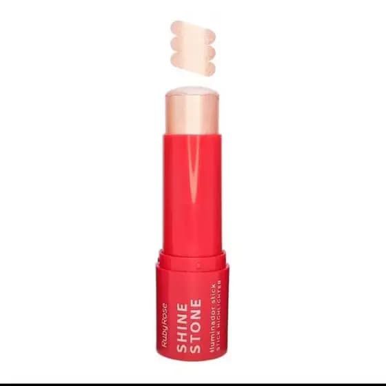 Iluminador | Blush -  Ruby Rose Stick (Luminous Quartz) - Efeito saudável - Longa duração