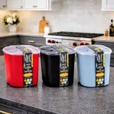 kit Porta mantimentos organizador de alimentos com 5 Peças  Plastico resistente e moderno