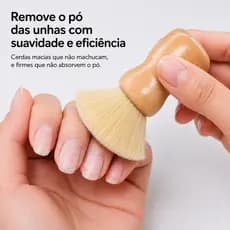 Pincel para Limpeza de Unhas Removedor de Pó Manicure Pedicure Cerdas Macias